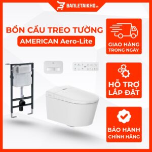 Bồn Cầu AMERICAN STANDARD Aero-Lite Treo Tường Thông Minh Nắp Điện Tử