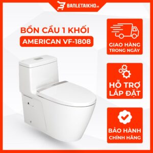 Bồn Cầu AMERICAN STANDARD VF 1808 1 Khối Nắp Đóng Êm