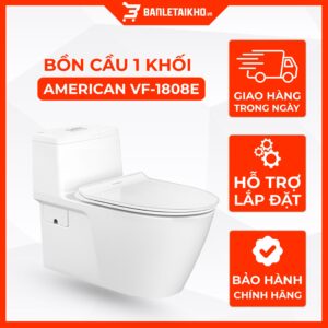 Bồn Cầu AMERICAN STANDARD VF 1808E 1 Khối Nắp Đóng Êm Mỏng