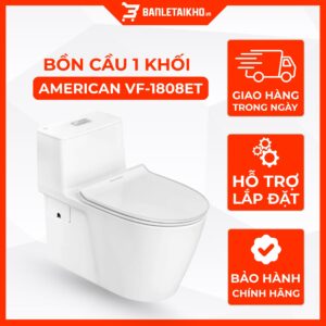 Bồn Cầu AMERICAN STANDARD VF 1808ET 1 Khối Nắp Đóng Êm