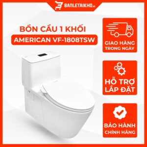 Bồn Cầu AMERICAN STANDARD VF 1808TSW 1 Khối Nắp Rửa Cơ