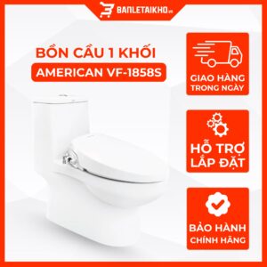 Bồn Cầu AMERICAN STANDARD VF 1858S 1 Khối Nắp Rửa Cơ