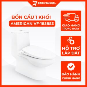 Bồn Cầu AMERICAN STANDARD VF 1858S3 1 Khối Nắp Rửa Cơ