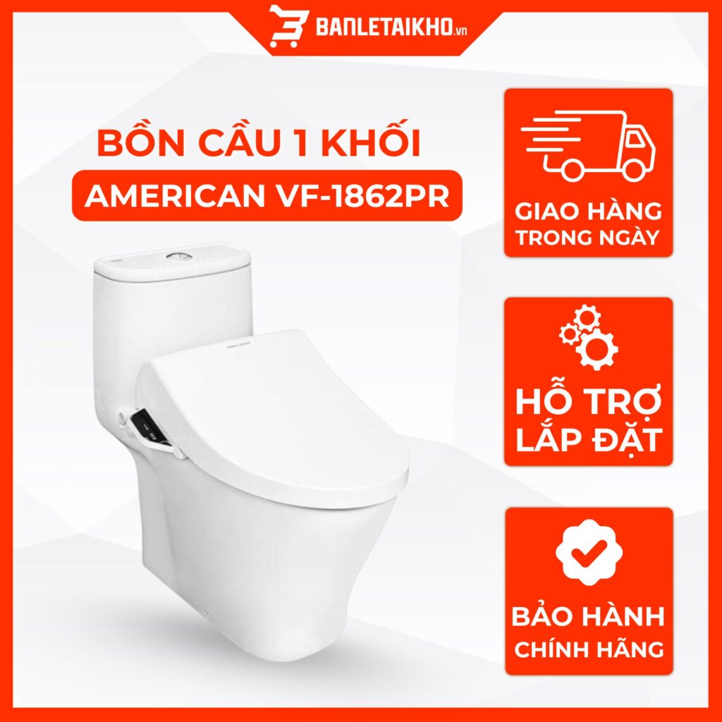 Bồn Cầu AMERICAN STANDARD VF 1862PR 1 Khối Nắp Điện Tử