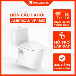 Bồn Cầu AMERICAN STANDARD VF 1863 1 Khối Nắp Đóng Êm