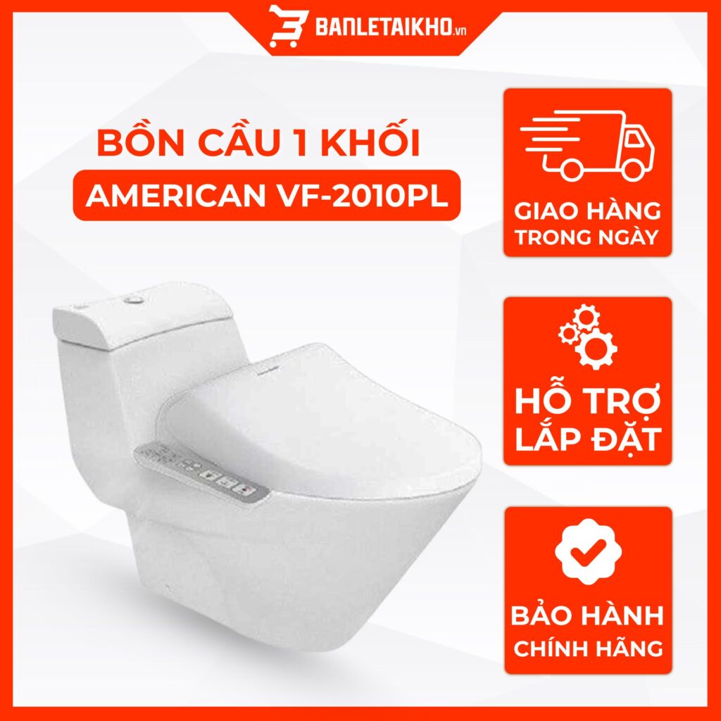 Bồn Cầu AMERICAN STANDARD VF 2010PL 1 Khối Nắp Điện Tử