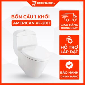 Bồn Cầu AMERICAN STANDARD VF 2011 1 Khối Nắp Đóng Êm
