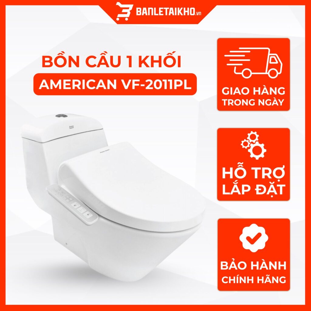 Bồn Cầu AMERICAN STANDARD VF 2011PL 1 Khối Nắp Điện Tử