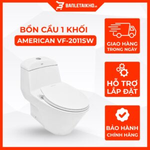 Bồn Cầu AMERICAN STANDARD VF 2011SW 1 Khối Nắp Rửa Cơ