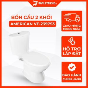 Bồn Cầu AMERICAN STANDARD VF 2397S3 2 Khối Nắp Rửa Cơ