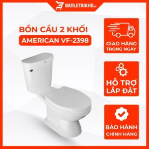 Bồn Cầu AMERICAN STANDARD VF 2398 2 Khối Nắp Thường