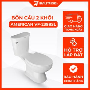 Bồn Cầu AMERICAN STANDARD VF 2398SL 2 Khối Nắp Đóng Êm