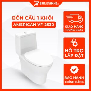Bồn Cầu AMERICAN STANDARD VF 2530 1 Khối Nắp Đóng Êm Thoát Ngang