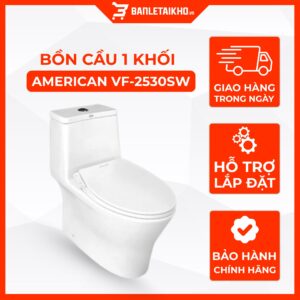 Bồn Cầu AMERICAN STANDARD VF 2530SW 1 Khối Nắp Rửa Cơ Thoát Ngang