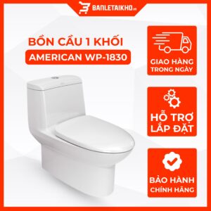 Bồn Cầu AMERICAN STANDARD WP 1830 1 Khối Nắp Đóng Êm