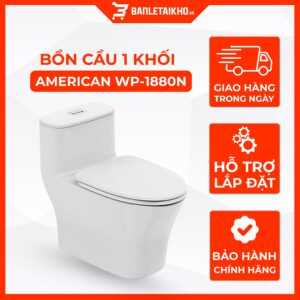 Bồn Cầu AMERICAN STANDARD WP 1880N 1 Khối Nắp Đóng Êm