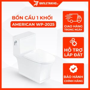Bồn Cầu AMERICAN STANDARD WP 2025 1 Khối Nắp Êm