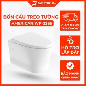 Bồn Cầu AMERICAN STANDARD WP 2265 Treo Tường Nắp Đóng Êm