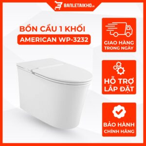 Bồn Cầu AMERICAN STANDARD WP 3232 (WP-3232) 1 Khối Studio S Không Két Nước