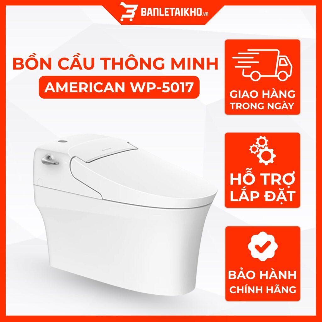 Bồn Cầu AMERICAN STANDARD WP 5017 Điện Tử Nắp Đóng Êm