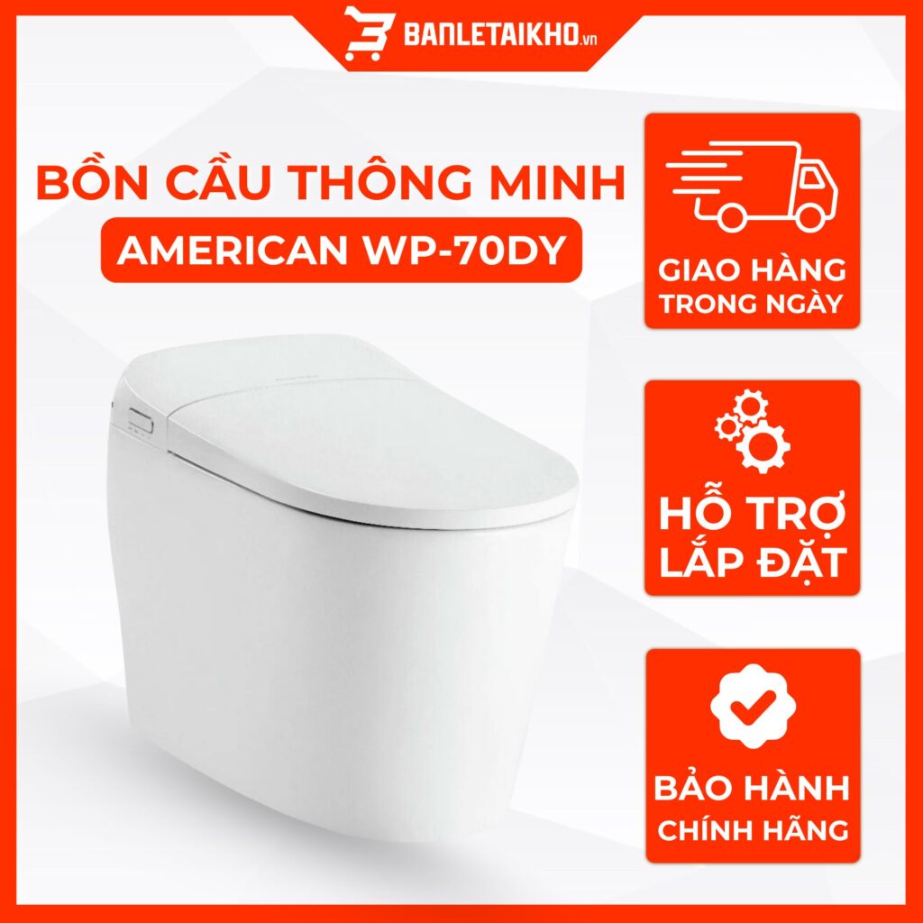 Bồn Cầu AMERICAN STANDARD WP 70DY Điện Tử Nắp Tự Động